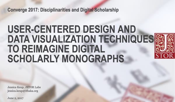 User-centered Design and Data Visualization Techniques To Reimagine Digital Scholarly Monographs